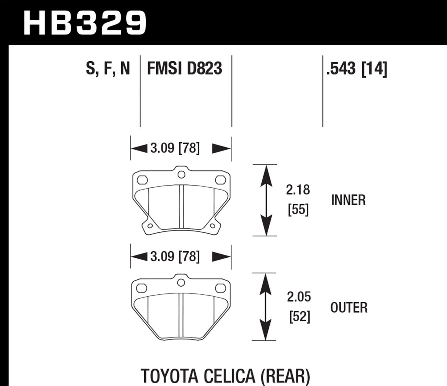 HPS Disc Brake Pad