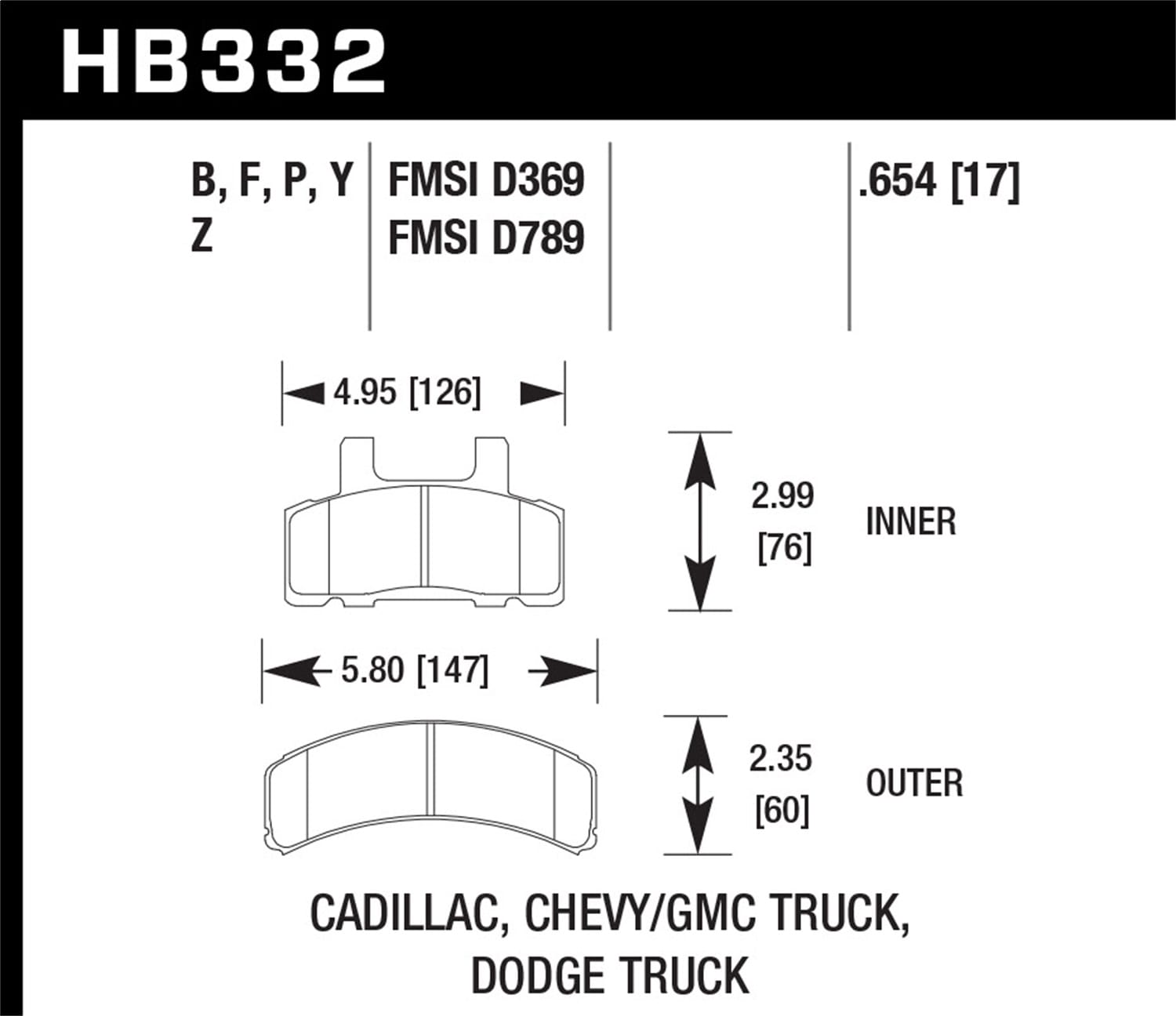 HPS 5.0 Disc Brake Pad
