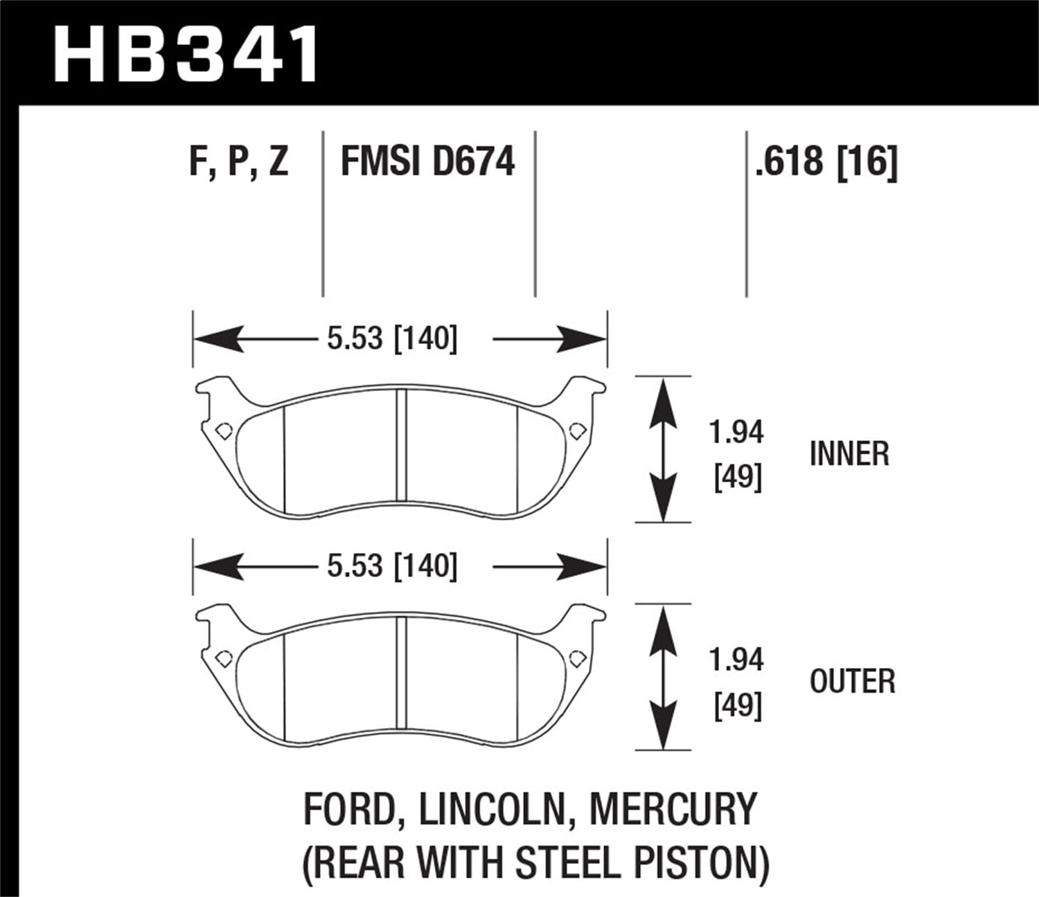 HPS Disc Brake Pad