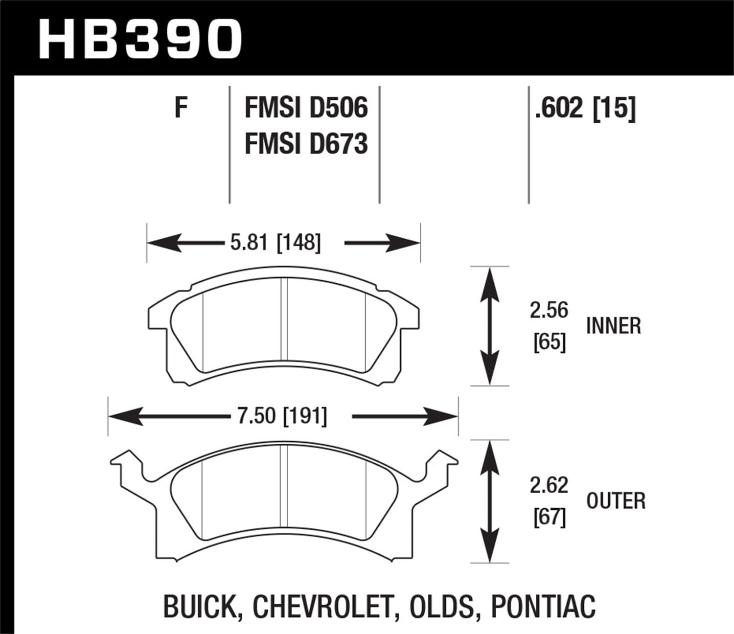 HPS Disc Brake Pad