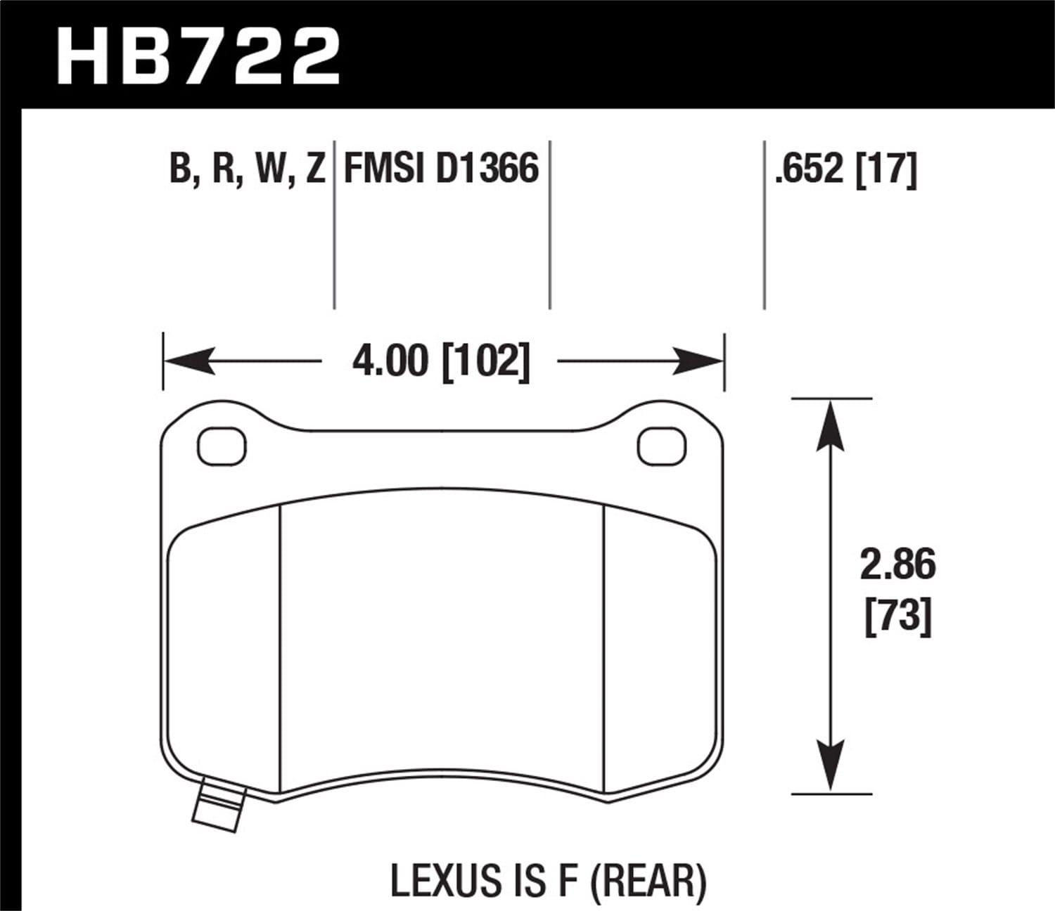 DTC-30 Disc Brake Pad