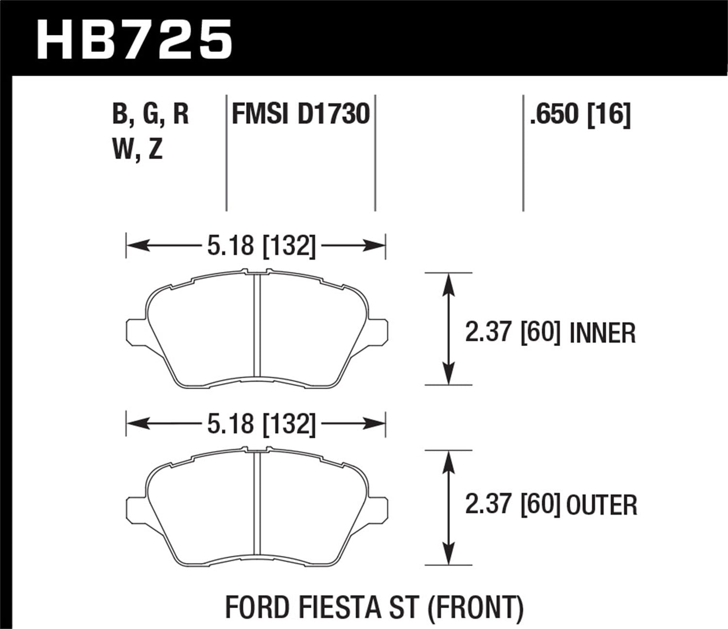 HPS 5.0 Disc Brake Pad