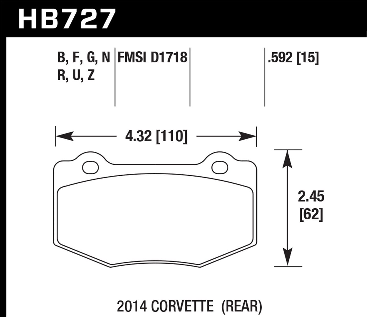 HPS 5.0 Disc Brake Pad