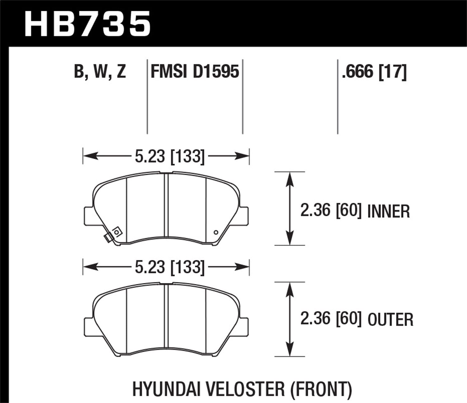 HPS 5.0 Disc Brake Pad