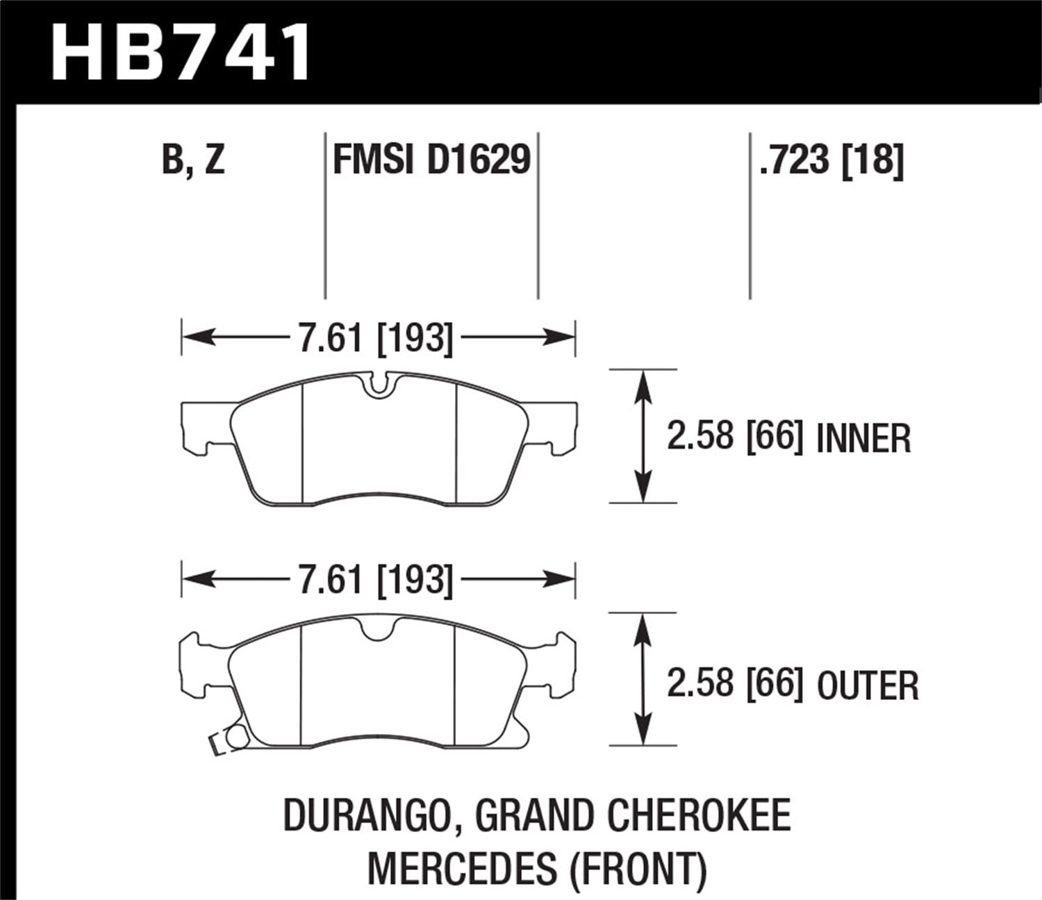 HPS 5.0 Disc Brake Pad