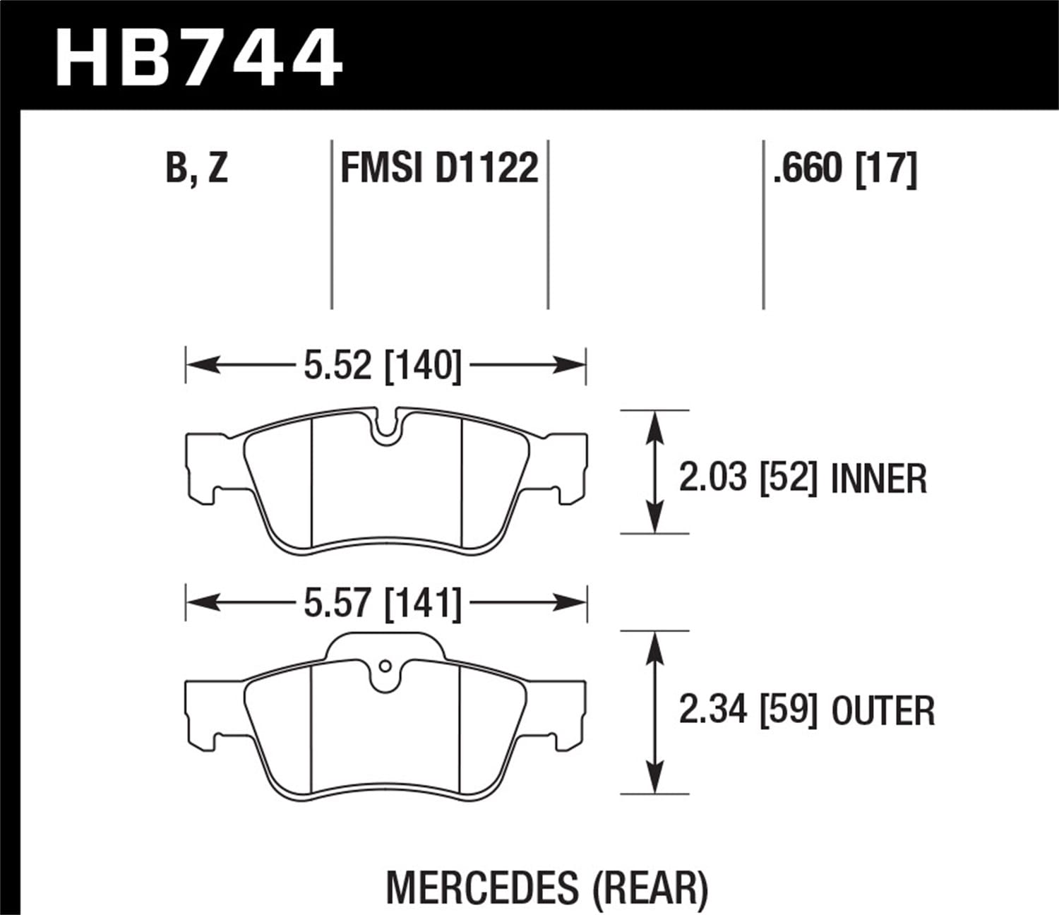 HPS 5.0 Disc Brake Pad