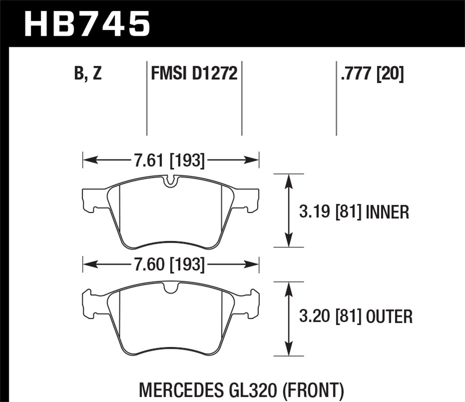 HPS 5.0 Disc Brake Pad
