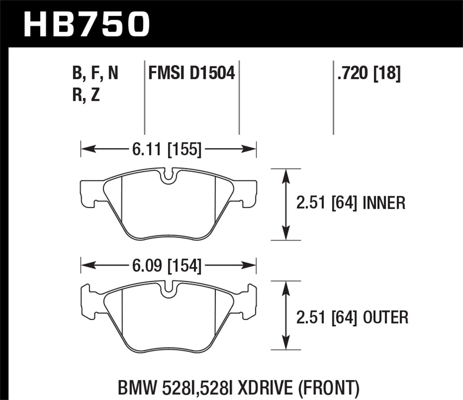 HPS 5.0 Disc Brake Pad