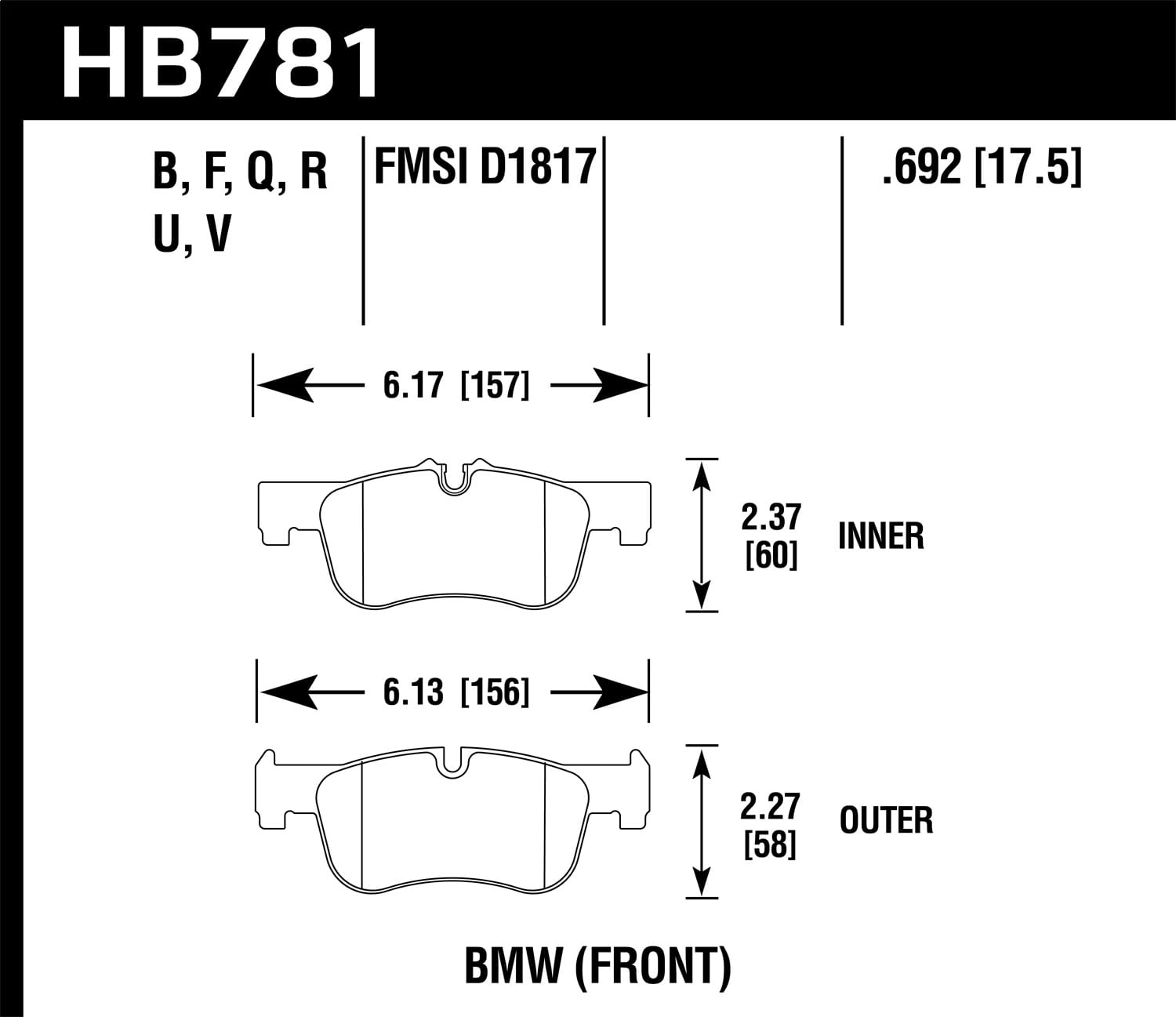 HPS 5.0 Disc Brake Pad