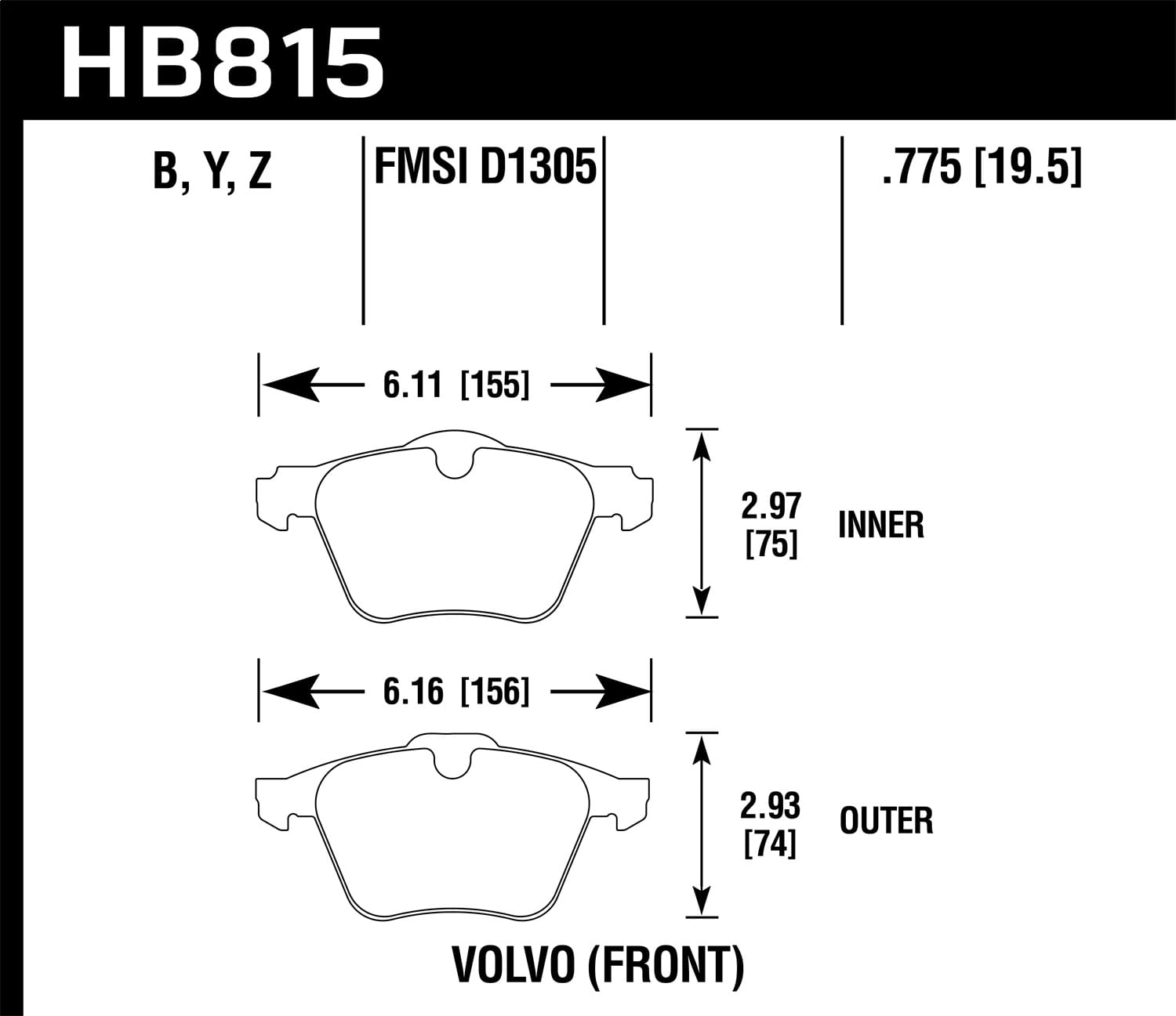 HPS 5.0 Disc Brake Pad