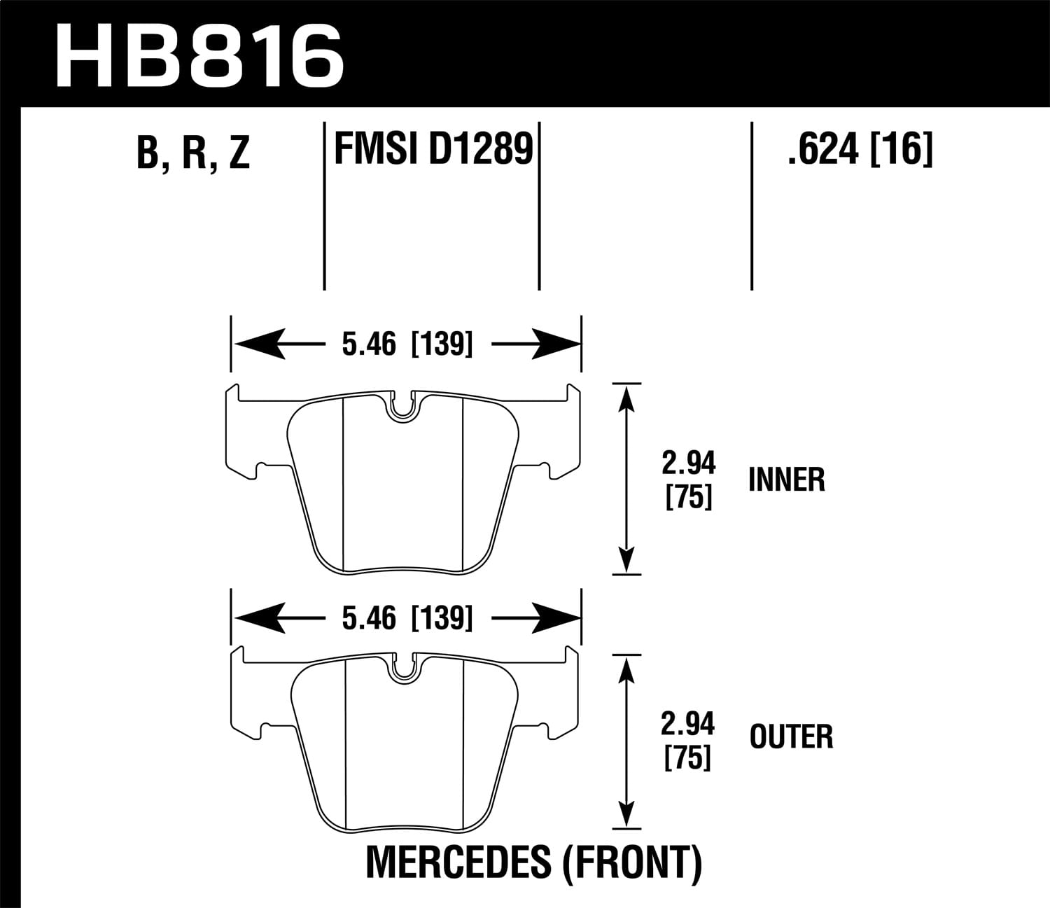 HPS 5.0 Disc Brake Pad