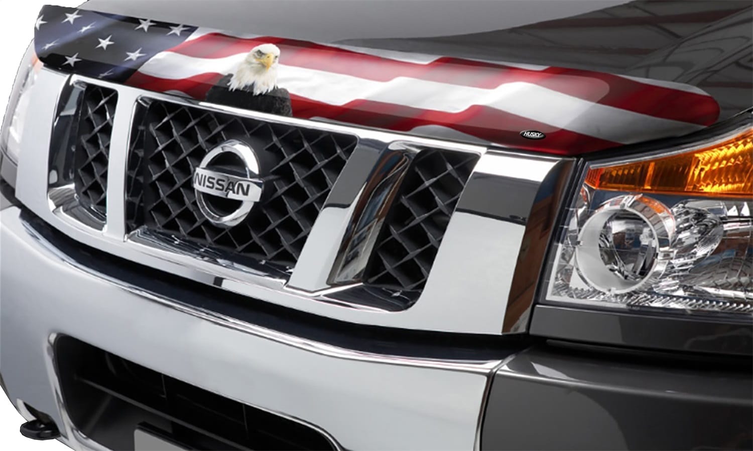 Husky Liners Eagle American Flag Bug Shield Hood Protector thumbnail 4