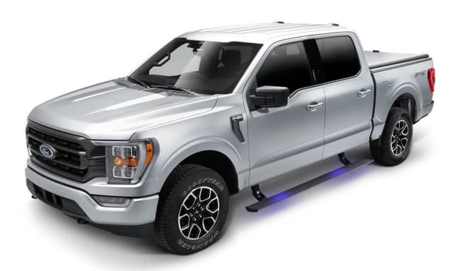 AMP Research 21-23 Ford F150 PowerStep Plug N Play - Black (See 76252-01A For Hybrid) - 76152-01A