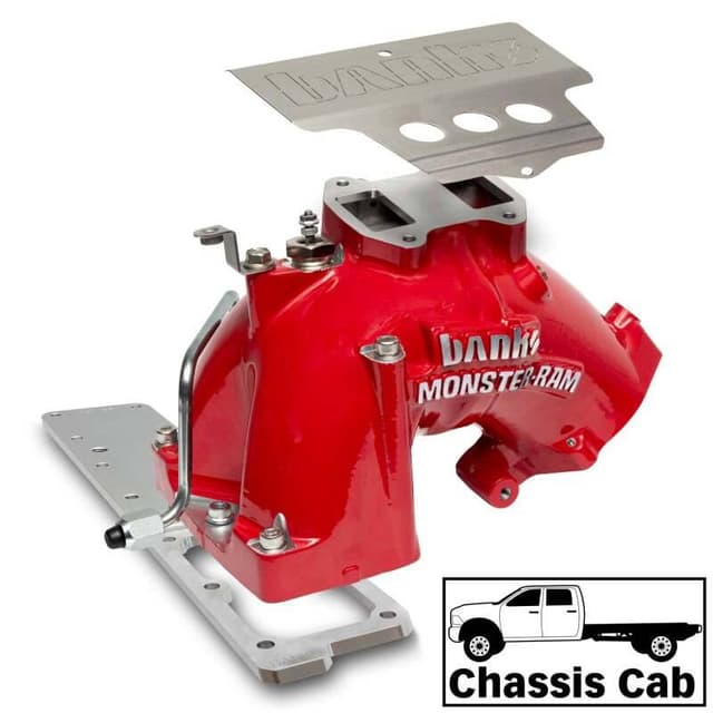 Banks Power 13-18 Dodge RAM 6.7L Monster-Ram Intake System W/Fuel Line-Chassis Cab Red - 42804-R