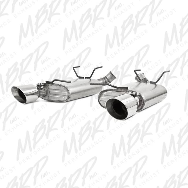 MBRP Exhaust 2 1/2" Dual Muffler Axle Back, Split Rear, AL S7242AL