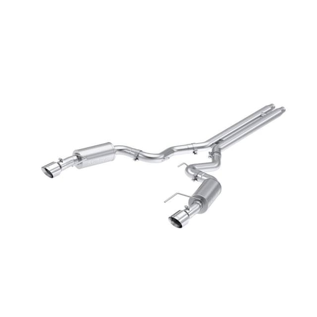 MBRP 2024 Ford Mustang GT S650, 5.0 Aluminized Steel 3in Cat-Back Dual Split Rear (Street) - S7251AL