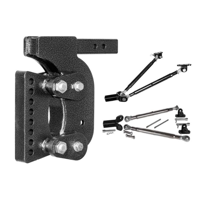 Gen-Y The Boss Torsion-Flex 2in Weight Distribution Shank 12.5in Drop 16K Hitch w/Stabilizer Kit - GH-1402