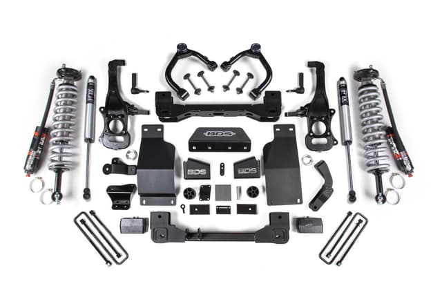 BDS Suspension 2019-2024 Chevy/GMC 1500 4wd 4" Coilover Suspension System With 2.5 Front w/DSC - BDS783FPE