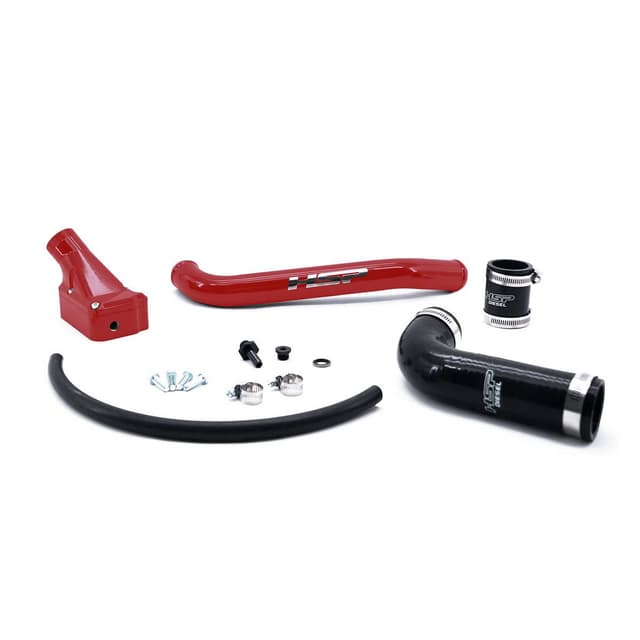 HSP 2001-2005 Chevrolet / GMC Billet Forward Facing Thermostat Housing Kit Flag Red