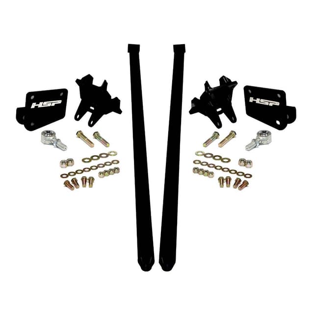 HSP Traction Bars For 2017.5-2022 Ford Powerstroke 6.7 Liter F250 Crew Cab Long Bed-Silk Stain Black