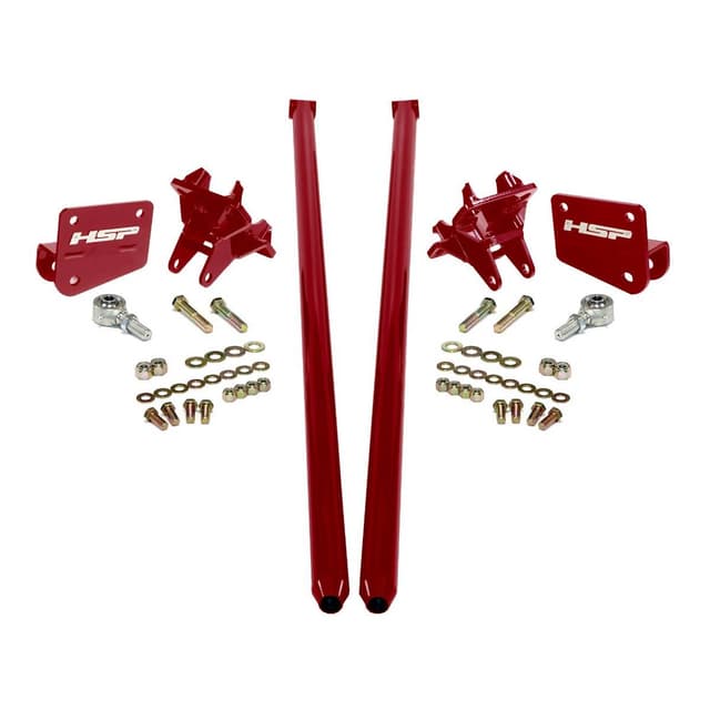 HSP Traction Bars For 2017.5-2022 Ford Powerstroke 6.7 Liter F250 Crew Cab Long Bed-Illusion Cherry