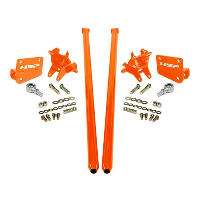 HSP Traction Bars For 2011-2017 Ford Powerstroke 6.7 Liter F250 F350 SRW Extended Cab Short Bed-M&M Orange