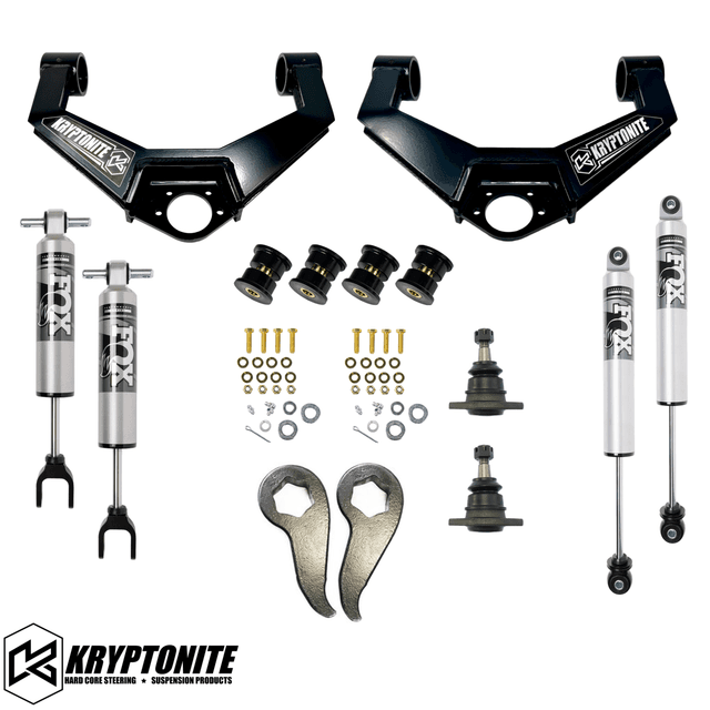 KRYPTONITE STAGE 4 LEVELING KIT WITH FOX 2.5 HTO SHOCKS 2011-2019