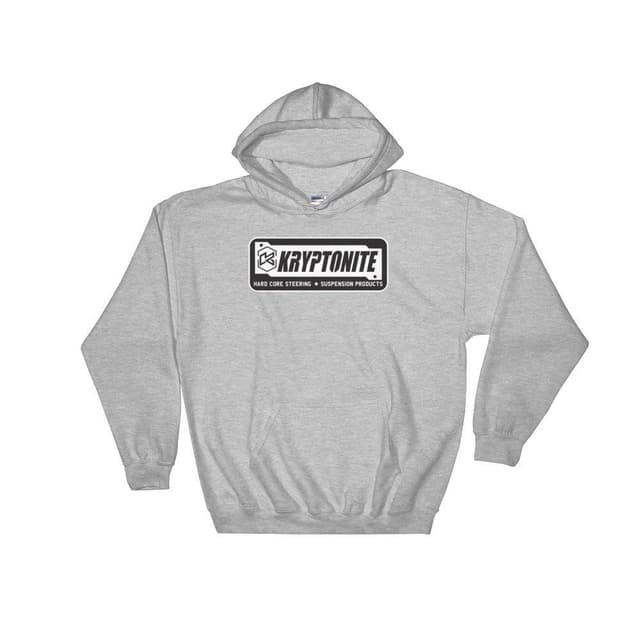 Kryptonite Patch Hoodie - Sport Grey, Xtra Large