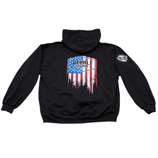 Wehrli Men's Pullover Flag Hoodie