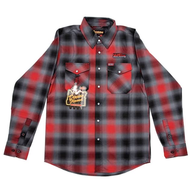 Wehrli Men's Dixxon Flannel - Red & Grey Plaid, Limited Edition