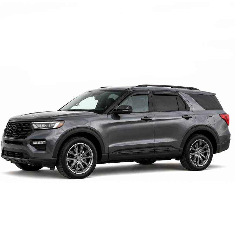 Black Horse Off Road Tape On Rain Guard/Wind Deflectors for 2011-2019 Ford Explorer - 140612