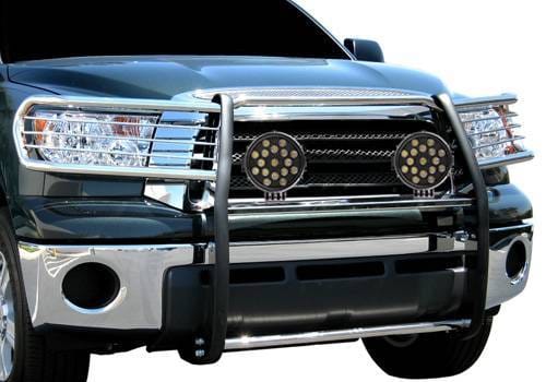 Black Horse Off Road Grille Guard Stainless Steel for Sequoia/Tundra - 17A098900MSS-PLB