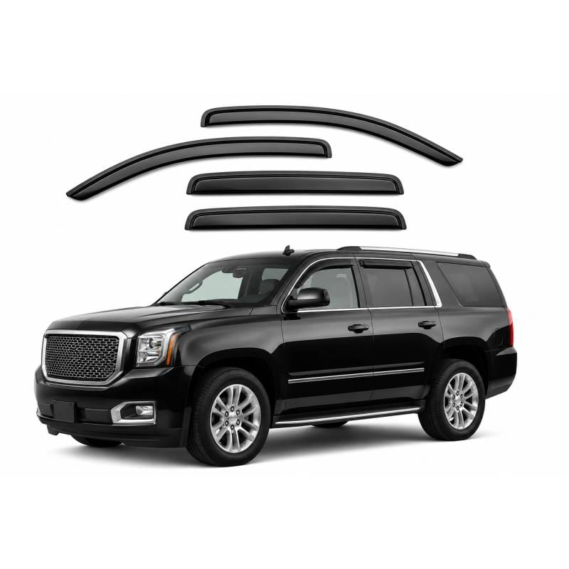 Black Horse Off Road Tape On Rain Guard/Wind Deflectors for 2007-2014 Chevrolet Tahoe - 140430