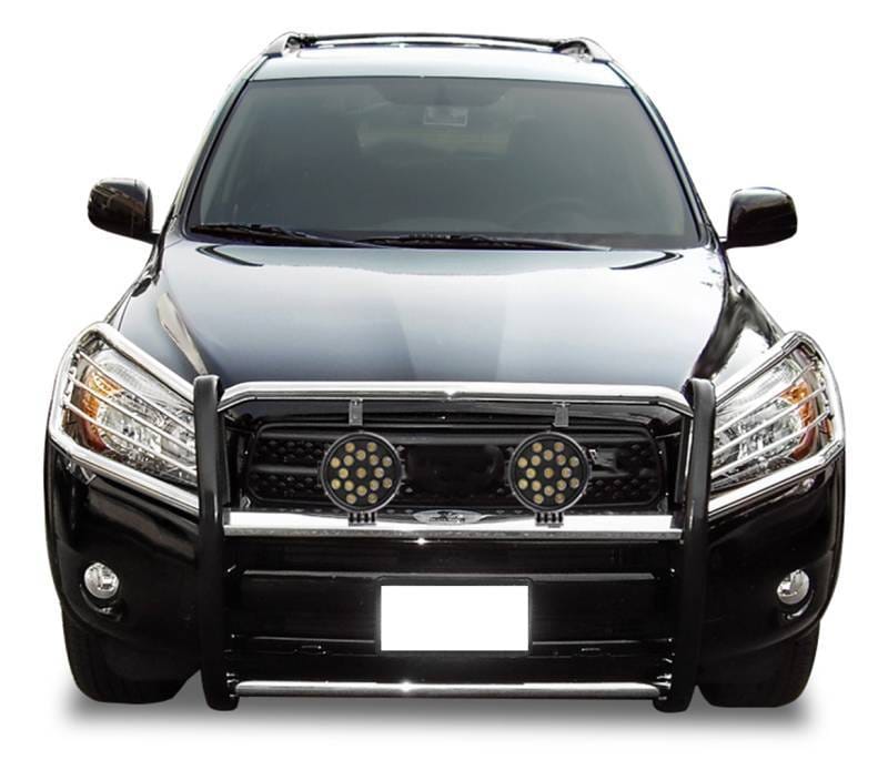 Black Horse Off Road Grille Guard Stainless Steel for 2006-2018 Toyota RAV4 - 17A093902MSS-PLB