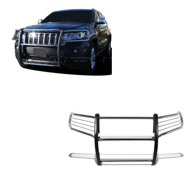 Black Horse Off Road Grille Guard Stainless Steel for 2011-2021 Jeep Grand Cherokee - 17A080202MSS