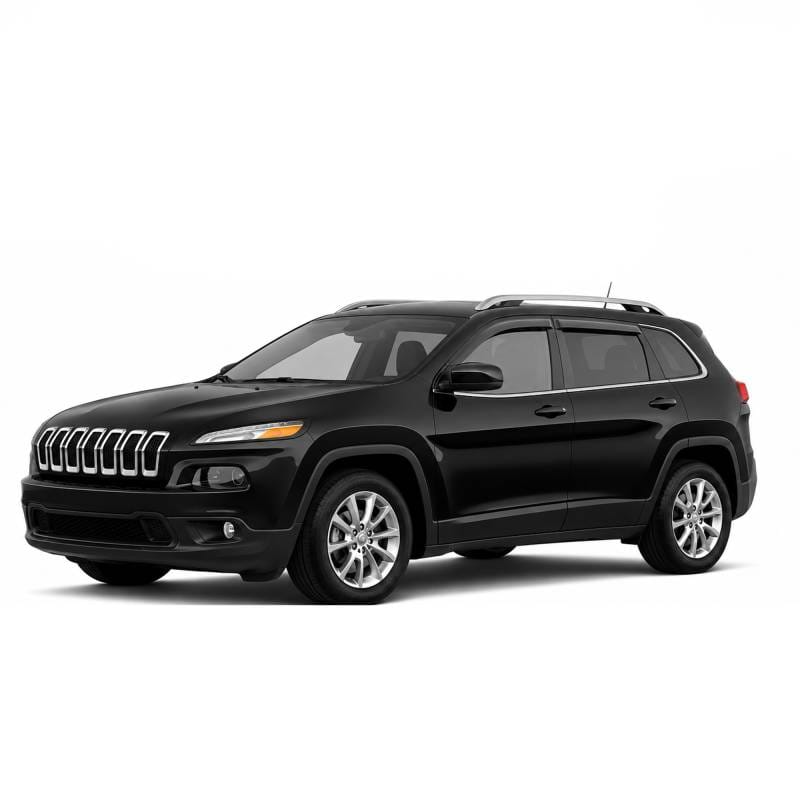 Black Horse Off Road Tape On Rain Guard/Wind Deflectors for 2014-2023 Jeep Cherokee - 14-94981