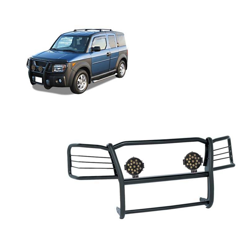 Black Horse Off Road Grille Guard Black for 2003-2008 Honda Element - 17A155900MA-PLB