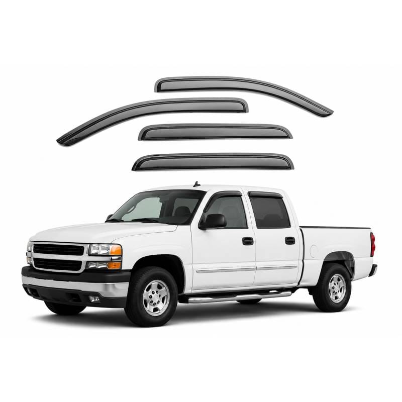 Black Horse Off Road Tape On Rain Guard/Wind Deflectors for 04-06 Escalade ESV/EXT - 140400