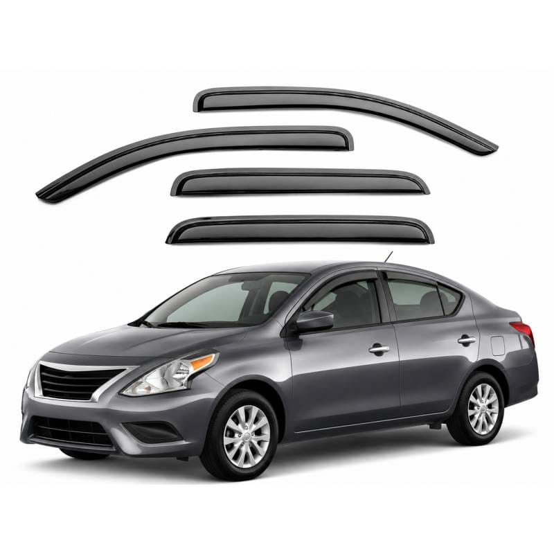 Black Horse Off Road Tape On Rain Guard/Wind Deflectors for 2012-2019 Nissan Versa - 141501