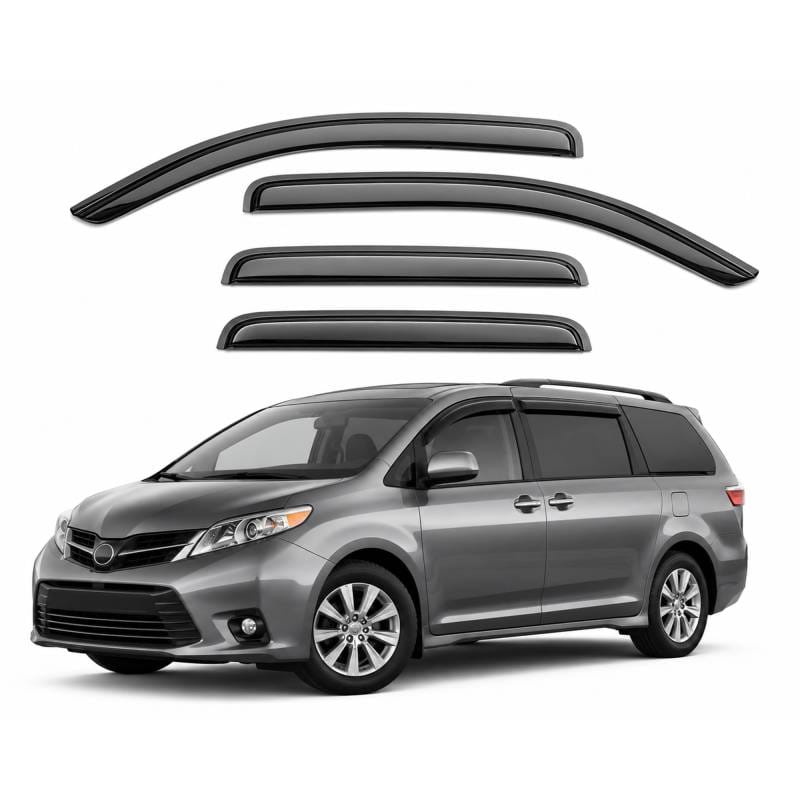 Black Horse Off Road Tape On Rain Guard/Wind Deflectors for 2011-2020 Toyota Sienna - 14-94154