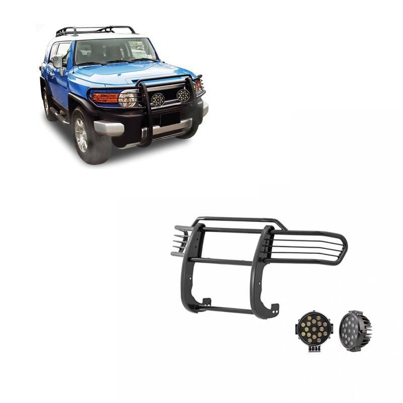 Black Horse Off Road Grille Guard Black for 2007-2014 Toyota FJ Cruiser - 17A098600MA-PLB