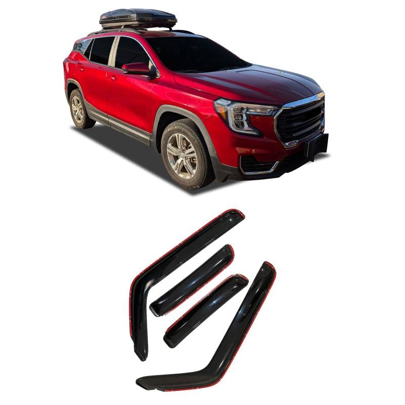 Black Horse Off Road In Channel Rain Guard/Wind Deflectors for 2020-2026 ford explorer - 1494090IN