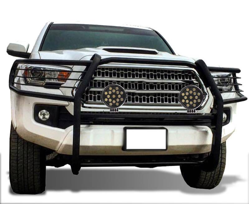 Black Horse Off Road Grille Guard Black for 2016-2023 Toyota Tacoma - 17A096402MA-PLB