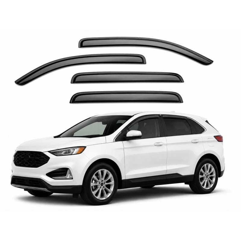 Black Horse Off Road Tape On Rain Guard/Wind Deflectors for 2015-2024 Ford Edge - 140660
