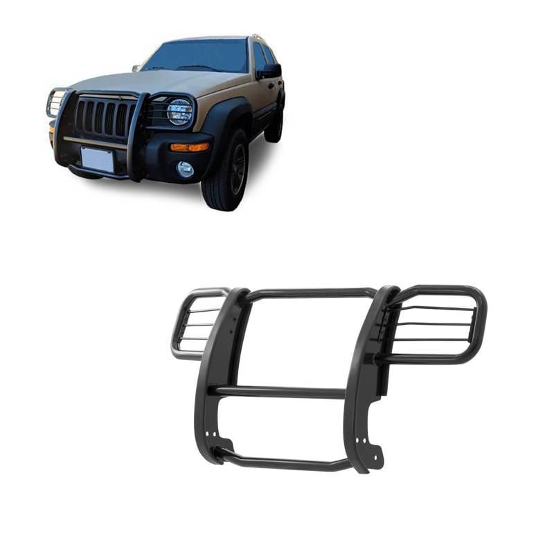Black Horse Off Road Grille Guard Black for 2002-2007 Jeep Liberty - 17EH26MA