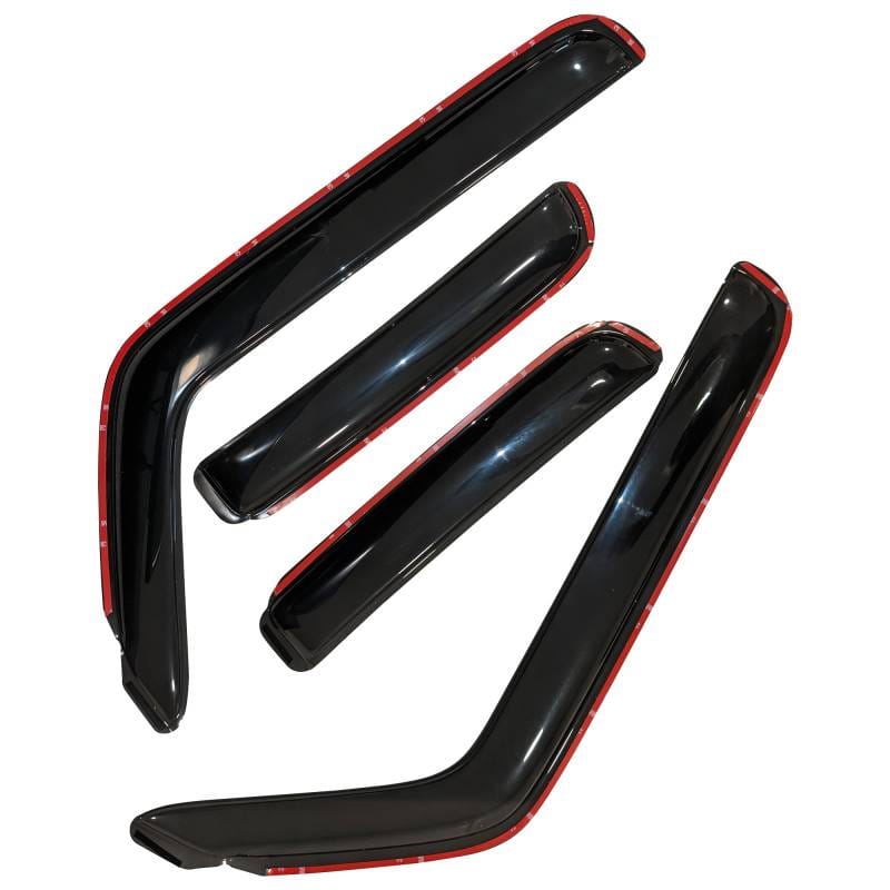 Black Horse Off Road In Channel Rain Guard/Wind Deflectors for 2018-2024 GMC Terrain - 1494812IN