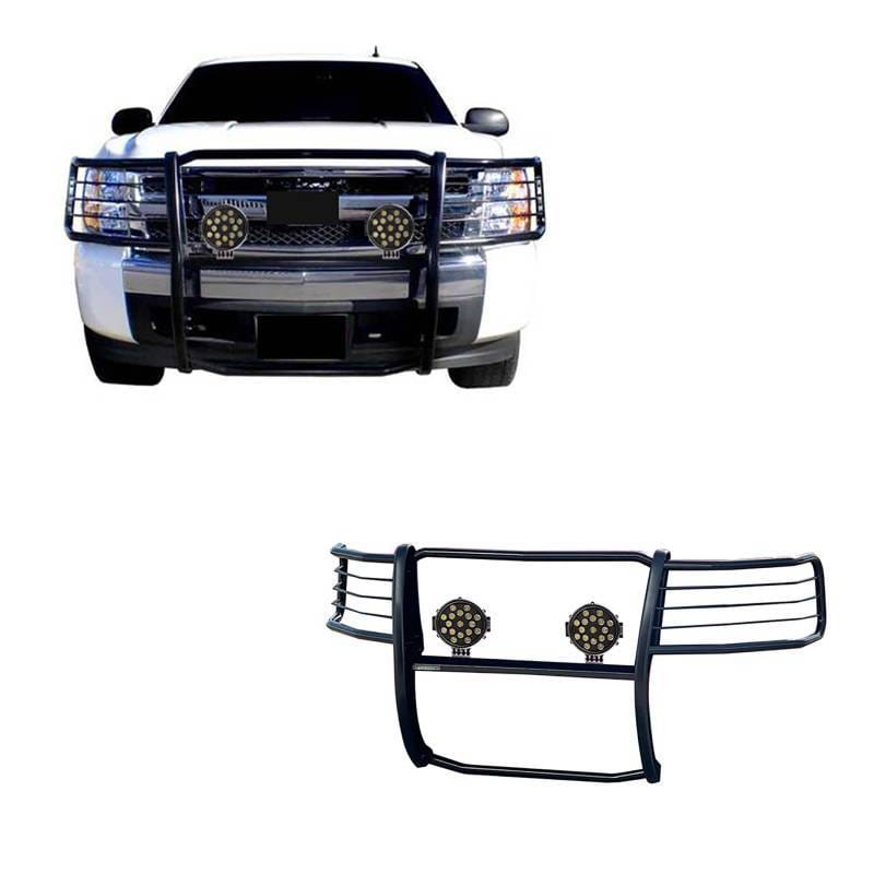 Black Horse Off Road Grille Guard Black for Avalanche/Suburban 1500/Tahoe - 17A037400MA-PLB