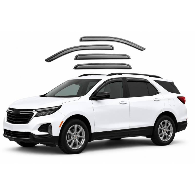 Black Horse Off Road Tape On Rain Guard/Wind Deflectors for 2018-2024 Chevrolet Equinox - 144634