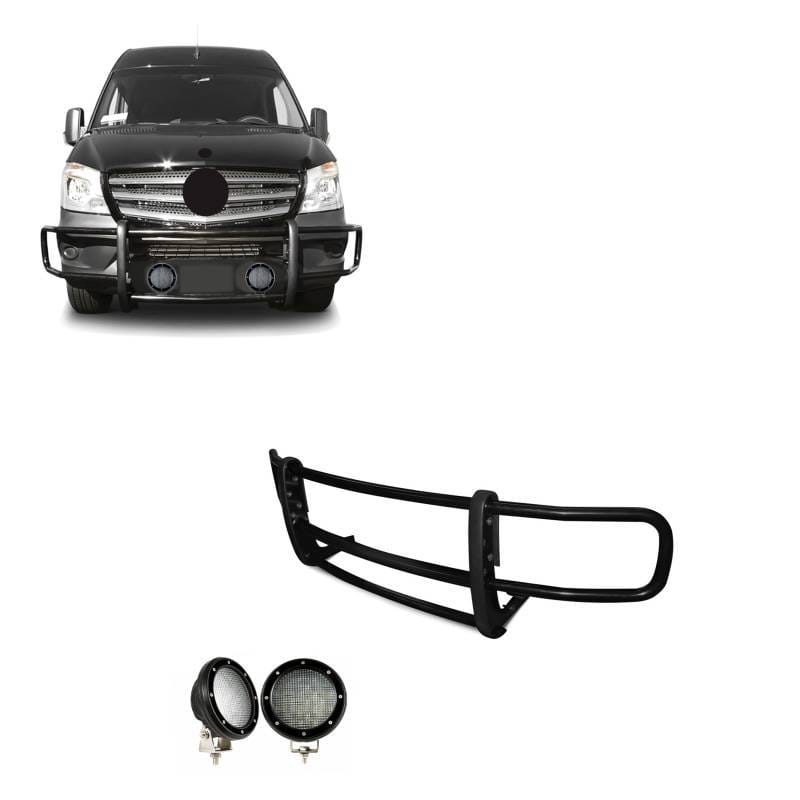 Black Horse Off Road SPARTAN Grille Guard Black for Dodge,Mercedes and Freightliner Sprinter - 17D501MA-PLFB