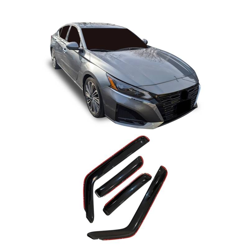 Black Horse Off Road In Channel Rain Guard/Wind Deflectors for 2019-2024 Nissan Altima - 1494205IN